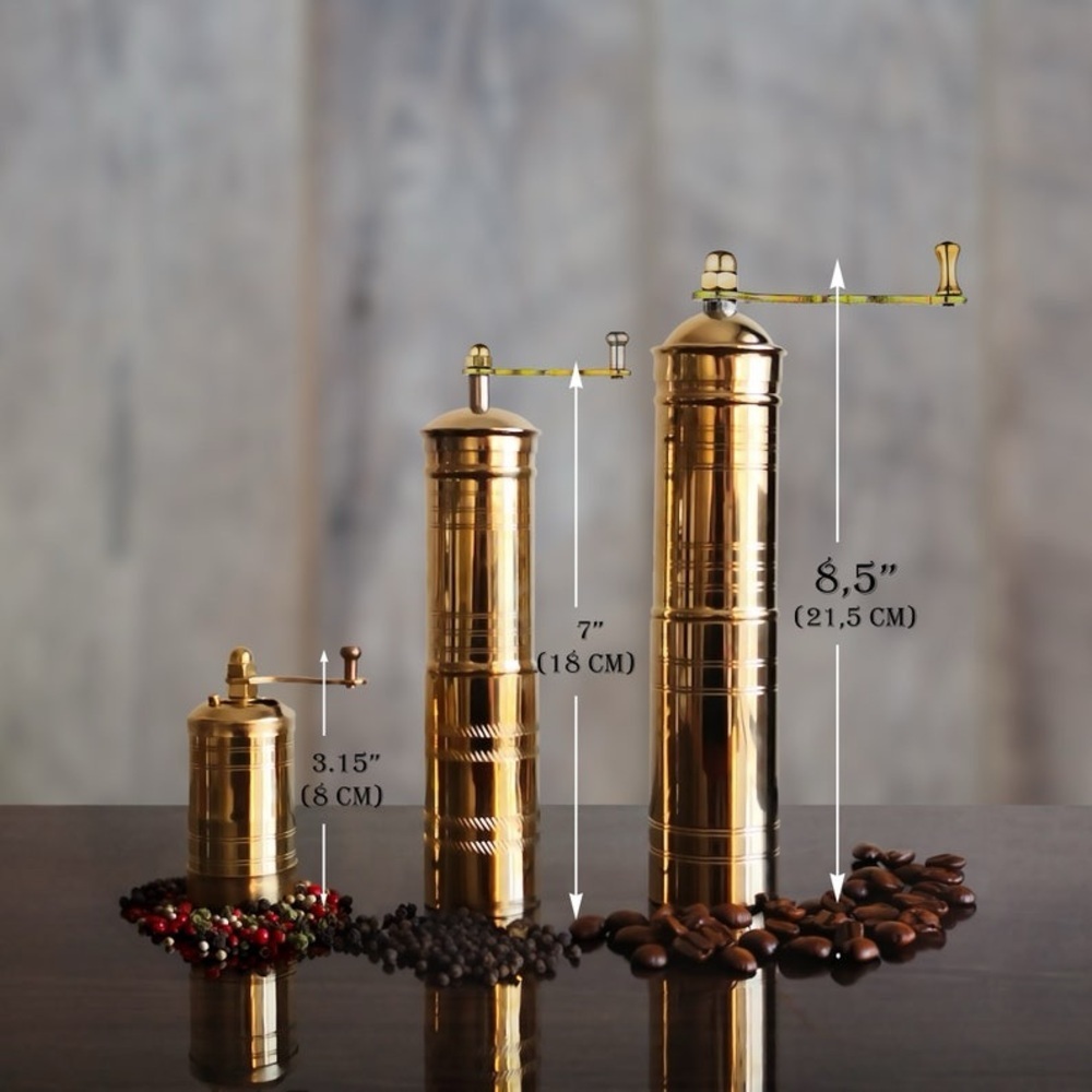 Gold Pepper Mill Set - Picture 7 of 7